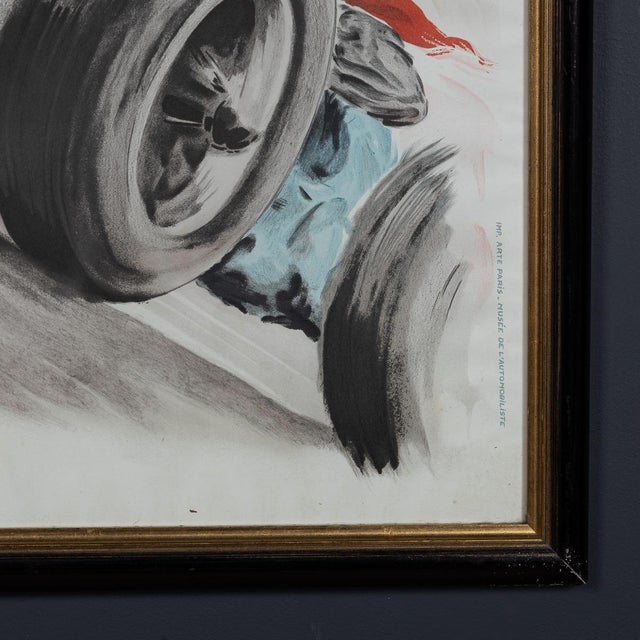 Vintage 20th Century Framed 1948 Monaco Grand Prix Poster from Geo Matt, 1985 For Sale - Image 3 of 16