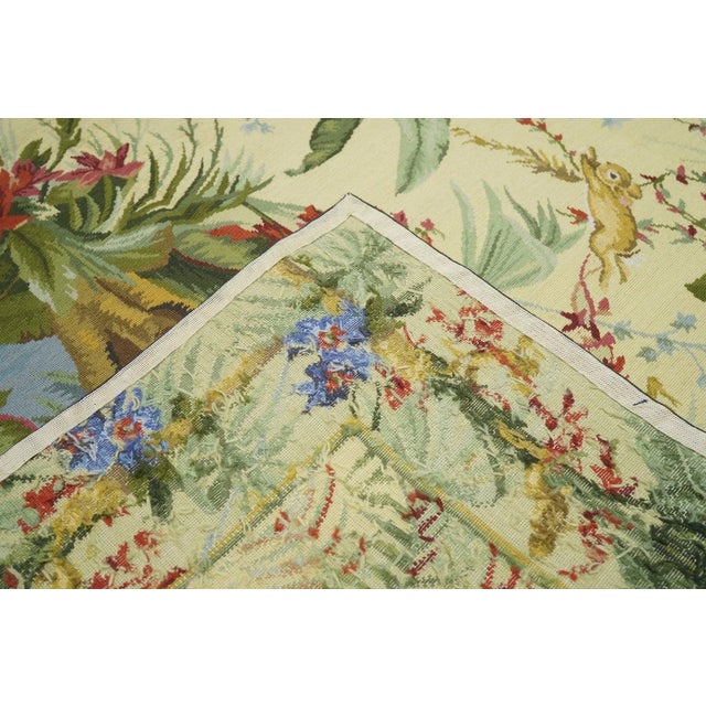 French Aubusson Design Rug 5'11'' X 8'11'' For Sale - Image 10 of 10