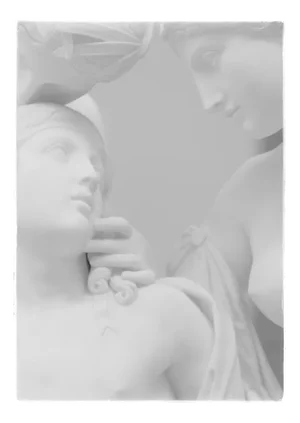 Eye to Eye - Marble Sculpture in Black and White Photography 2018