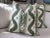 Contemporary Quadrille China Sea “Bali Hai” Complete Pillows With Down Inserts in Sea Green on Tint- a Pair For Sale - Image 3 of 6