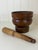 Wood Antique French Provincial Turned Wood Mortar & Pestle For Sale - Image 7 of 8