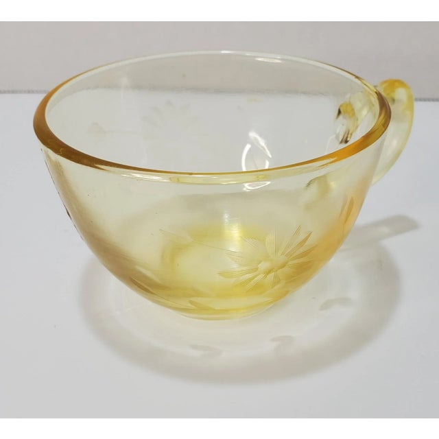 1930 Lancaster Jubilee Yellow Cup and Saucer Set For Sale - Image 9 of 10