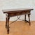 Spanish Carved Wood Drop-Leaf Table with Iron Stretcher, 1940 For Sale - Image 4 of 14
