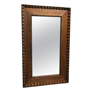 Victorian Carved Golden Oak Wall Mirror, 1880 For Sale