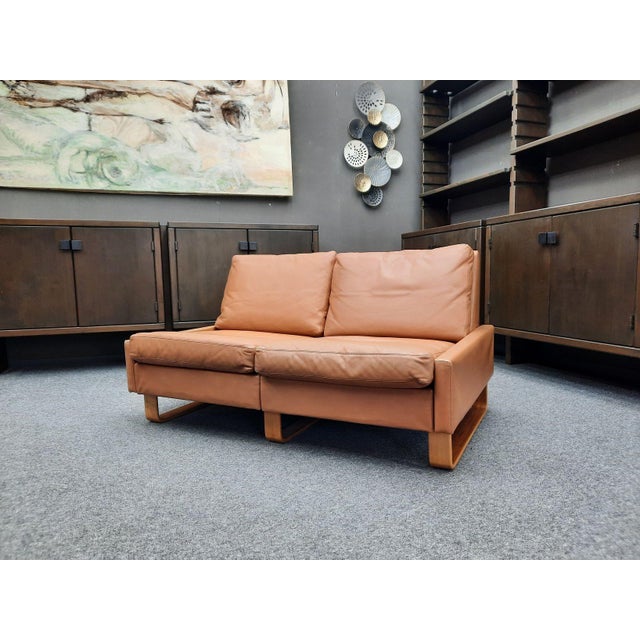 Model Conseta Two-Seater Leather Sofa by Wilhelm Möller for Cor, 1960s For Sale - Image 14 of 14