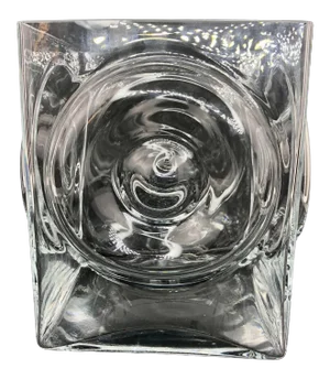 Mid-Century Bulls-Eye Glass Ice Bucket