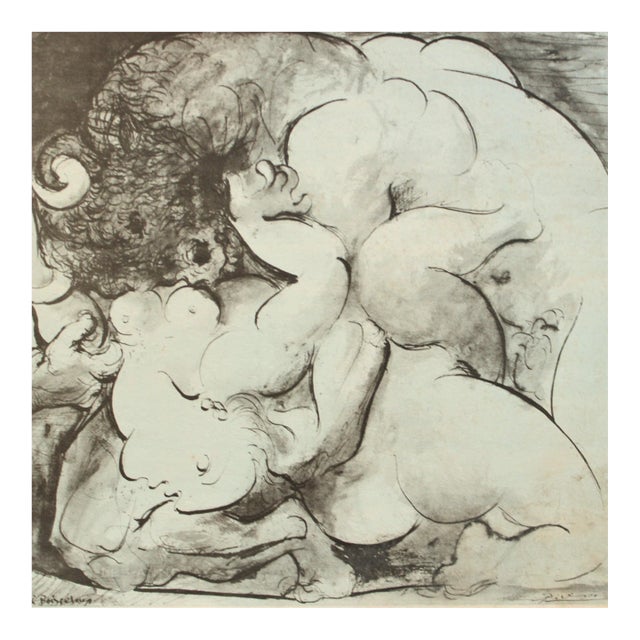 Pablo Picasso "Minotaur" Original Limited Edition Lithograph & Hardcover Set/2 For Sale