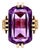 Antique Victorian 10k Rose Gold Amethyst Solitaire Ring, Size 4.75 For Sale