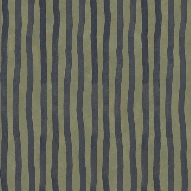 Artist's Stripe Wallpaper - Laurustine & Galaxias For Sale