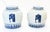 Blue and White Porcelain Lidded Urns, Set of 2 For Sale - Image 9 of 9