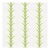 Sample-Schumacher X Celerie Kemble Acanthus Stripe Fabric in Leaf For Sale