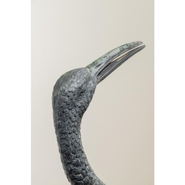 Mid-Century Modern Unknown, Large Herons, 1950s, Bronze, Set of 2 For Sale - Image 3 of 10