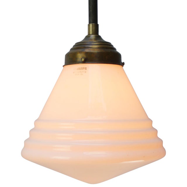 Glass French Cast Iron and Opaline Glass Wall Light For Sale - Image 7 of 8