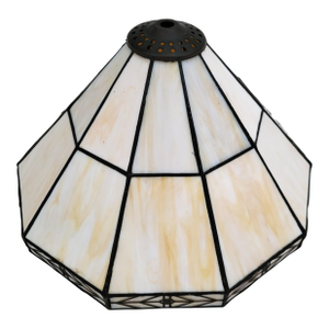 Vintage American 20th C Arts & Crafts Stained Glass Lamp Shade
