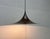 Mid-Century Modern Space Age Danish Brown Semi Pendant Lamp by Claus Bonderup and Torsten Thorup for Fog & Mørup, 1960s For Sale - Image 5 of 18