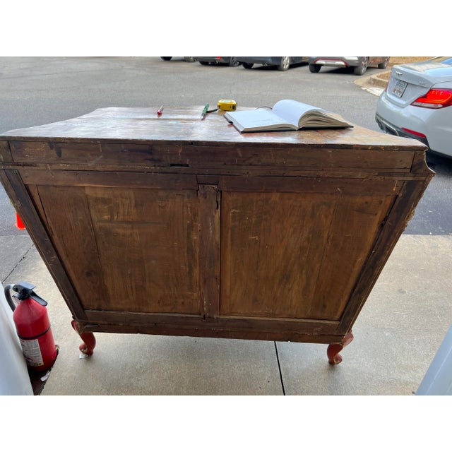 Wood 19th-C. Hand Painted and Carved Venetian Commode or Chest For Sale - Image 7 of 9