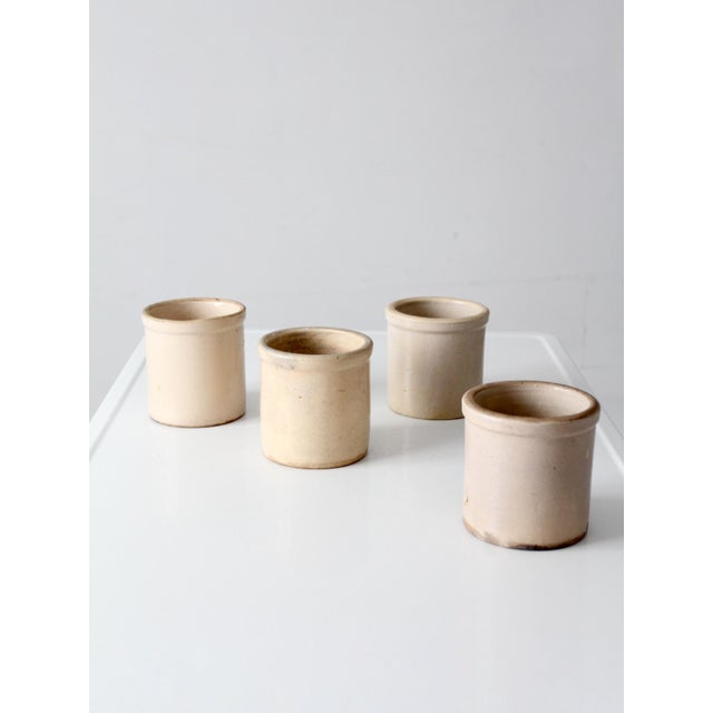 Antique Stoneware Crocks Set of 4 For Sale - Image 9 of 15