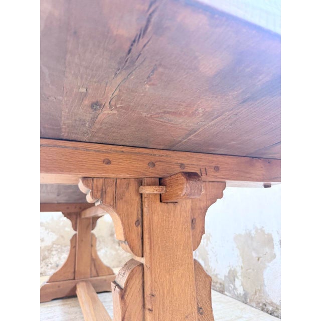 Monastery Table in Oak, 1950s For Sale - Image 13 of 18