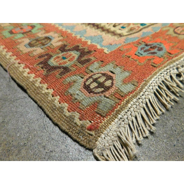 Vintage Handwoven Persian Kilim. 4'x 5' For Sale In Los Angeles - Image 6 of 12