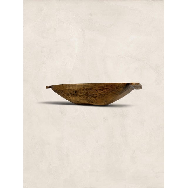 Wood Antique English Extra Large Victorian Farmhouse Dough Bowl With Exceptional Patina For Sale - Image 7 of 9