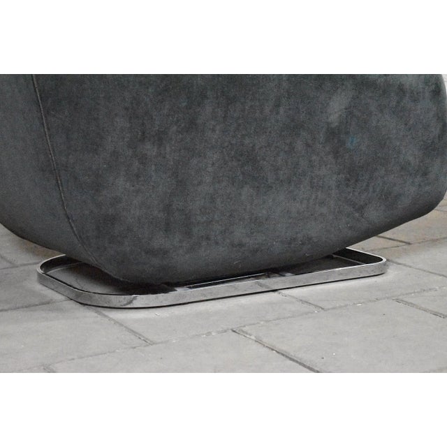 Set of Shaman Lounge Chair and Ottoman by Eric Jourdan for Ligne Roset, France, 2000s For Sale - Image 9 of 10