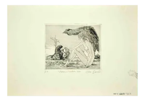 Leo Guida, Sibyl and the Border, Original Etching, 1970