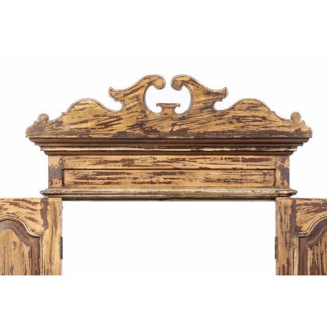 Traditional French Painted Wood Window, 19th Century For Sale - Image 3 of 5