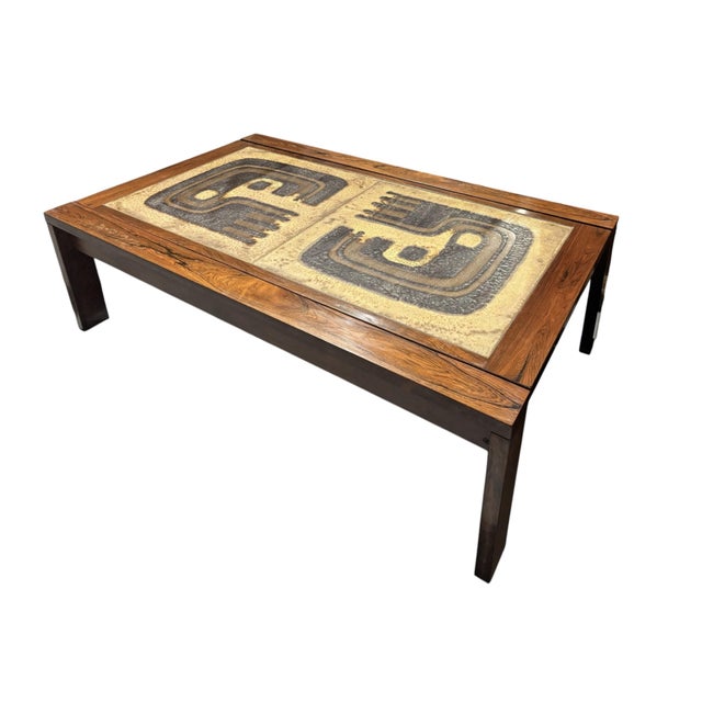Brown 1960's Attributed to Lysgaard Møbler Danish Modern Coffee Table For Sale - Image 8 of 8