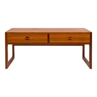 Vintage Danish Arne Wahl Iversen Teak Low Sideboard / Tv Stand For Sale