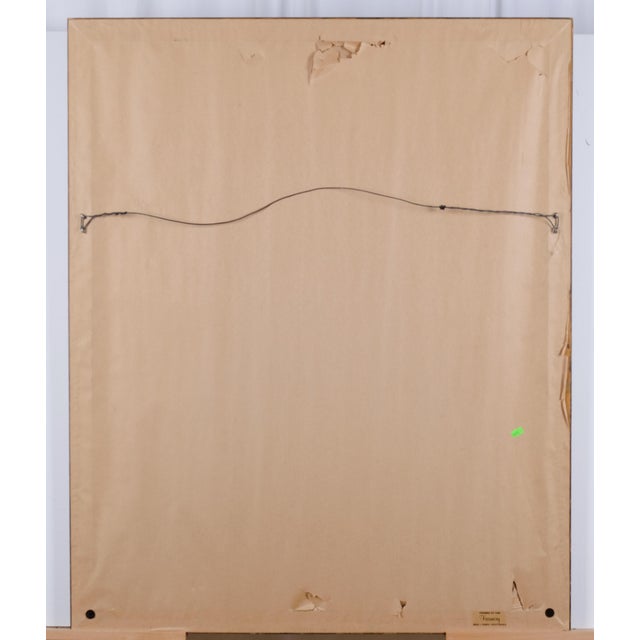 Wood 1974 Printing R. C. Gorman "Arabesque" Artist Hand Signed & Numbered Very Limited Edition 22/75 Framed & Matted Serigraph For Sale - Image 7 of 7
