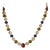 Bochic "Capri" Vintage Diamond, Ruby & Fancy Sapphire Necklace Set in 18K & Silver For Sale