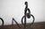 Italian Brutalist Hand-Forged Fireside Andirons, 1970s, Set of 2 For Sale - Image 11 of 14