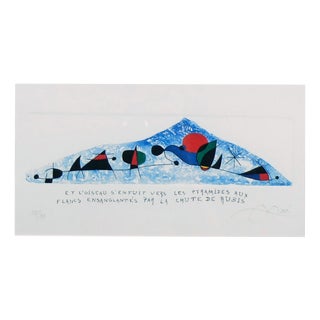 Joan Mirò, Joan Mirò Engraving, 1960, Engraving & Etching For Sale