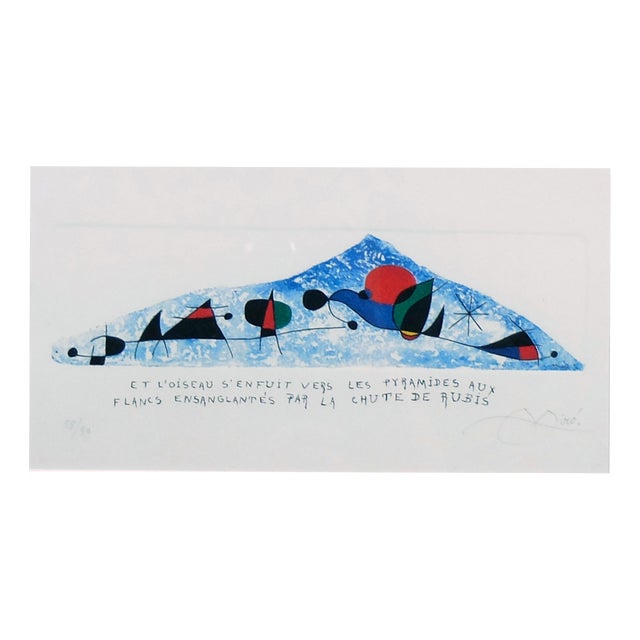 Joan Mirò, Joan Mirò Engraving, 1960, Engraving & Etching For Sale