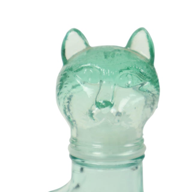 Vetreria Etrusca Italian Grape Cluster and Cat Wine Carafe, 1960s, Set of 2 For Sale - Image 3 of 16