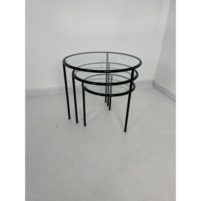 Low Swivel Tables, Italy, 1980s, Set of 3 For Sale - Image 6 of 10