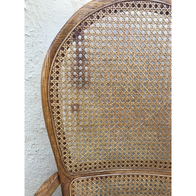 Contemporary Thomasville High Cane Back Dining Chairs- Set of 6 | Chairish