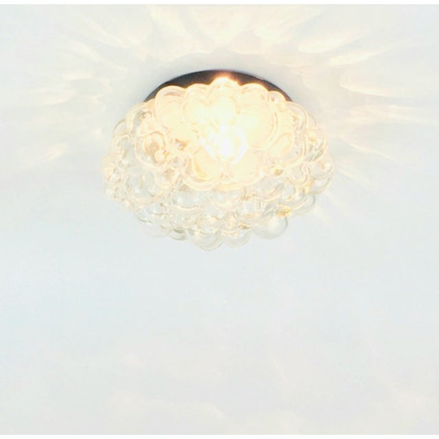 Glashütte Limburg Mid-Century Space Age Bubble Glass Flush Mount by Helena Tynell for Limburg, Germany, 1960s/1970s For Sale - Image 4 of 7