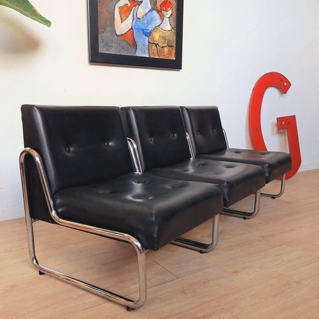 Vintage Armchairs from Soto Leon, Spain, 1965, Set of 3 For Sale - Image 15 of 16