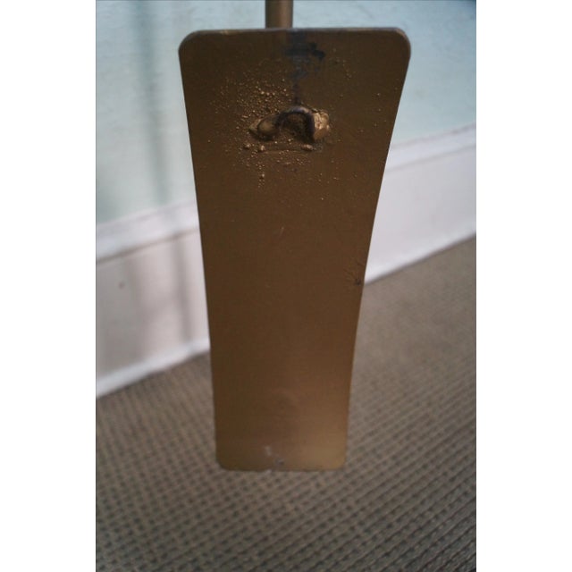 Tommi Parzinger Era Gold Painted Iron Wall Sconce For Sale - Image 9 of 10