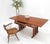 Brown Arts and Crafts Style Solid Teak Partner's Desk, Architectural Studio Made For Sale - Image 8 of 18
