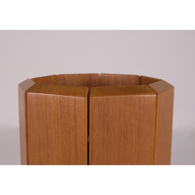 Mid-Century Modern Teak Umbrella Stand from Vildbjerg Møbelfabrik, 1970s For Sale - Image 3 of 8