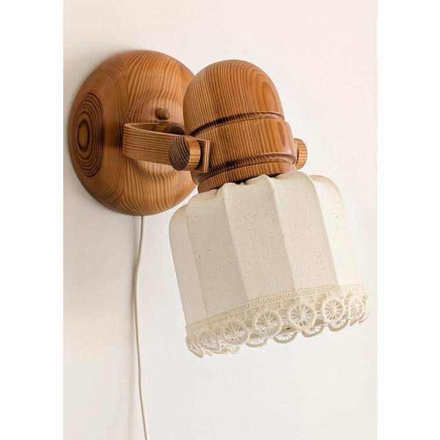 Swedish Pine Wall Lamps from Markslöjd, 1970s, Set of 2 For Sale - Image 9 of 13