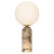 Metal Tobacco Alabaster and Brass Atlas Table Lamp by Simone & Marcel For Sale - Image 7 of 7
