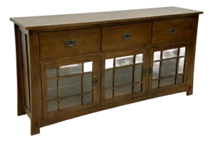 Craftsman Style Quarter Sawn Oak Sideboard - 72" - Walnut