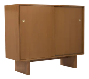 Early James Wylie for Widdicomb Sliding Door Dresser Chest Wardrobe Cabinet