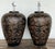 Vintage Glazed Ceramic Bamboo Shoots Lamps - A Pair For Sale - Image 12 of 12