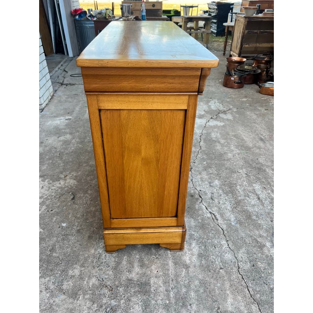 Brass French 19th Century Louis Philippe Solid Walnut Two Door Buffet For Sale - Image 8 of 12