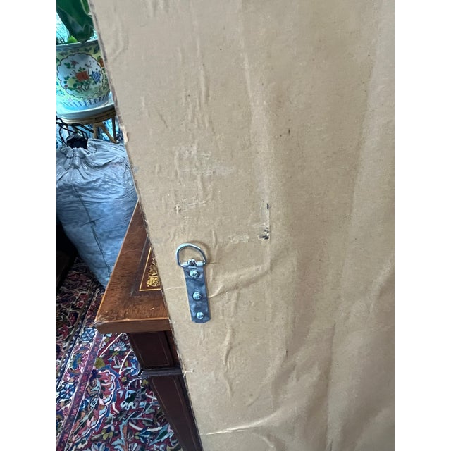 Late 20th Century Late 20th Century Gold Leaf Greek Key Hollywood Regency Beveled Mirror For Sale - Image 5 of 10