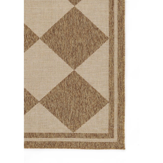 2020s Erin Gates by Momeni Saybrook Diamond Natural Indoor/Outdoor Area Rug 6'6" X 9' For Sale - Image 5 of 12